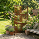 Nicoman Metal Indoor/Outdoor Privacy Screen 90cm x 180cm - Maze