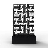 Nicoman Metal Indoor/Outdoor Privacy Screen with Plant Pot - 90cm x 180cm