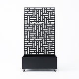 Nicoman Metal Indoor/Outdoor Privacy Screen with Plant Pot - 90cm x 180cm