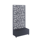 Nicoman Metal Indoor/Outdoor Privacy Screen with Plant Pot - 90cm x 180cm