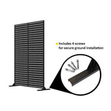 Nicoman Metal Indoor/Outdoor Privacy Screen 90cm x 180cm - Slats