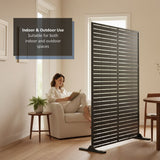 Nicoman Metal Indoor/Outdoor Privacy Screen 90cm x 180cm - Slats