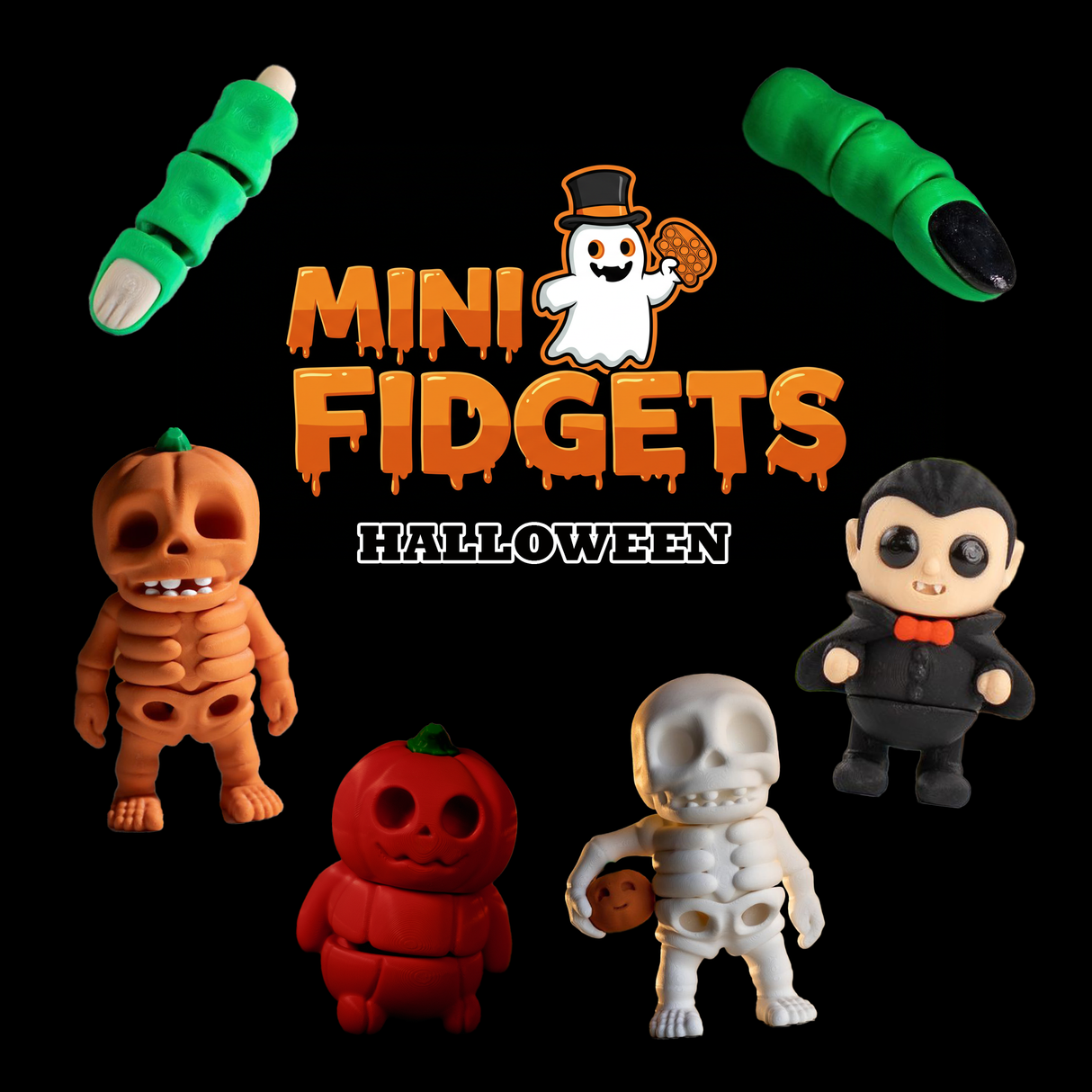 Filamora Studios 3D Printed Halloween Fidget Toy