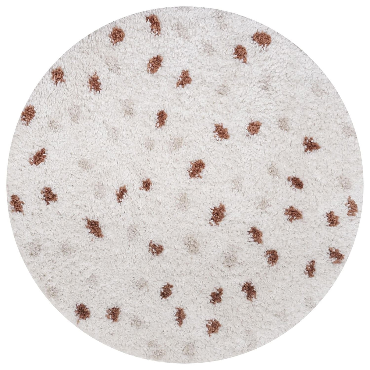 The Rugs Moodi Shaggy Cream Terra Biscotti Rug