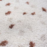 The Rugs Moodi Shaggy Cream Terra Biscotti Rug