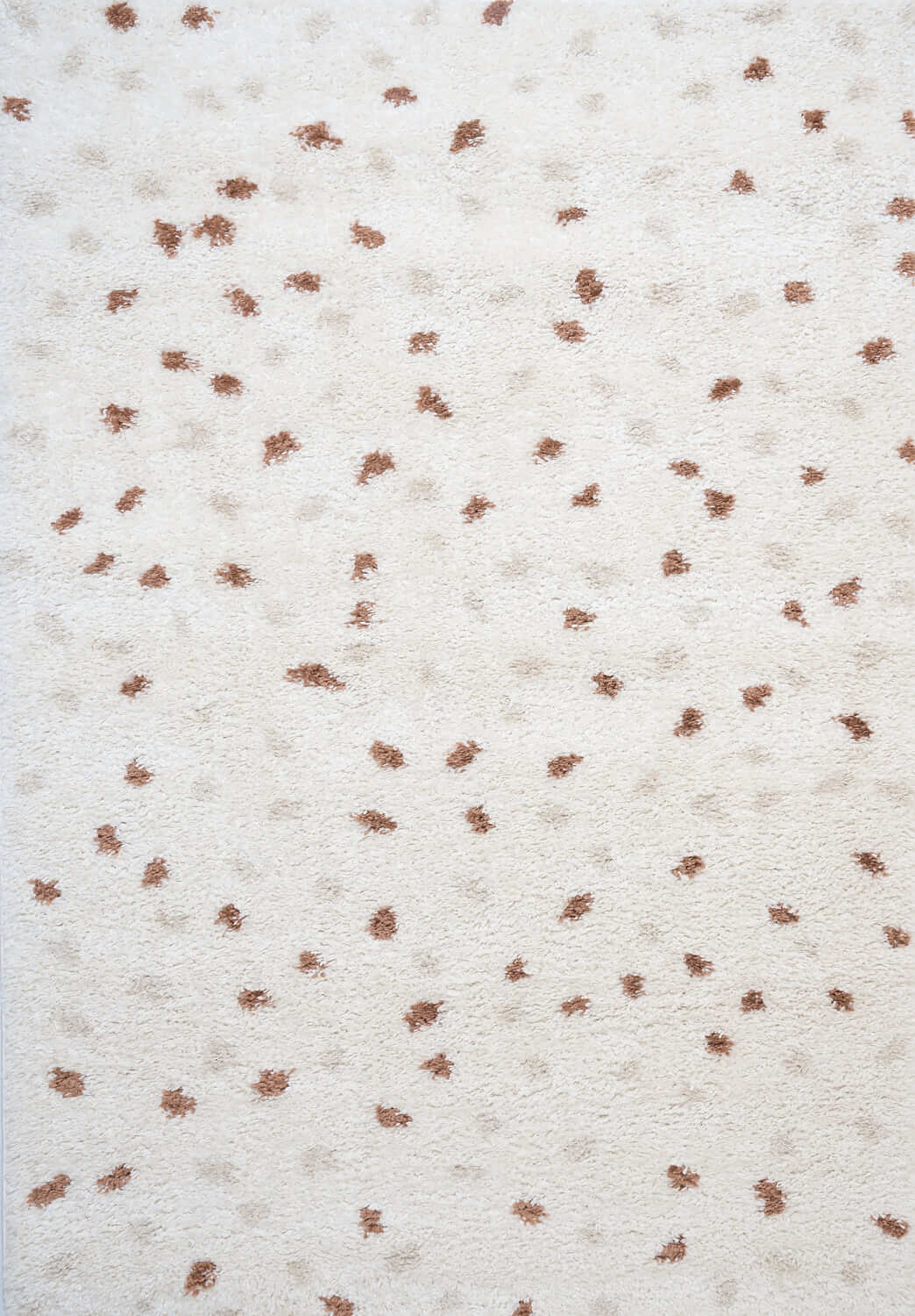 The Rugs Moodi Shaggy Cream Terra Biscotti Rug
