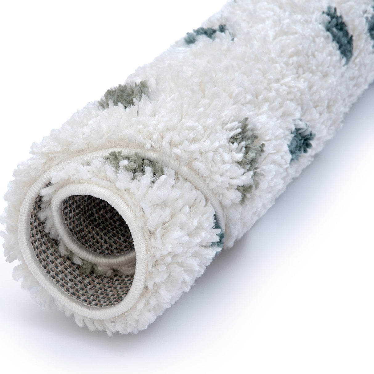 The Rugs Moodi Shaggy Green Drizzle Rug