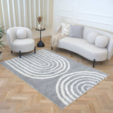 The Rugs Moodi Shaggy Grey Echo Rug