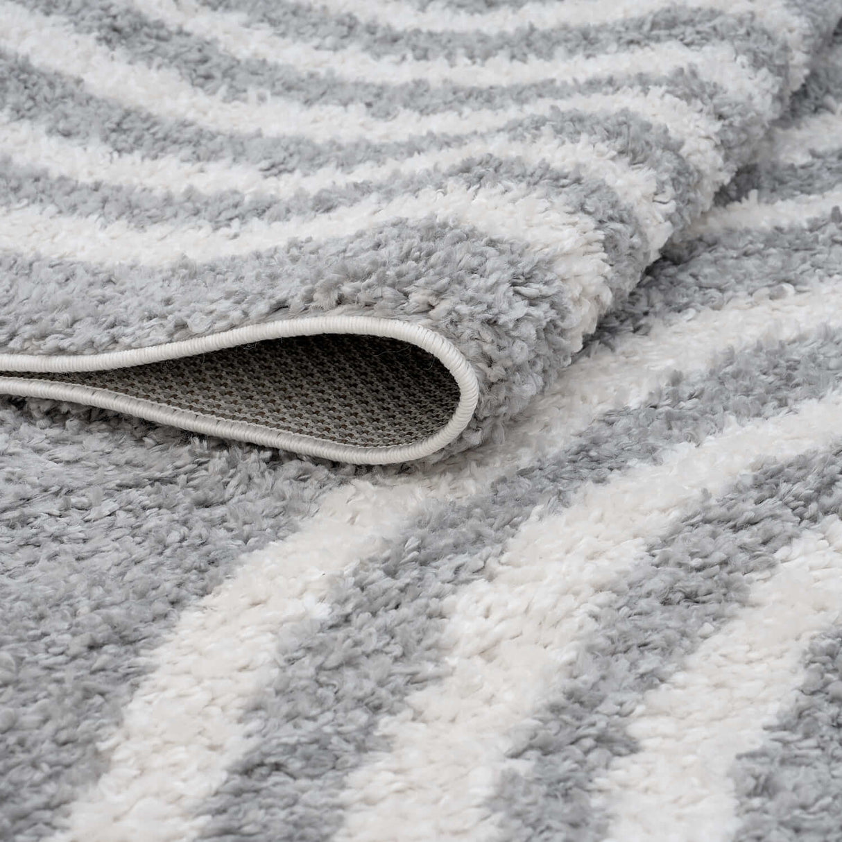 The Rugs Moodi Shaggy Grey Echo Rug