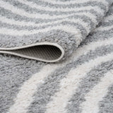 The Rugs Moodi Shaggy Grey Echo Rug