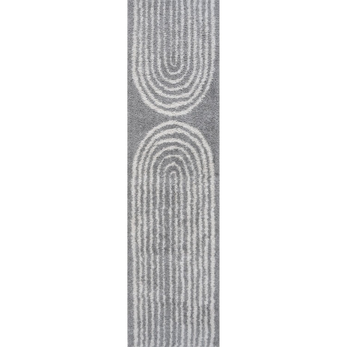 The Rugs Moodi Shaggy Grey Echo Rug