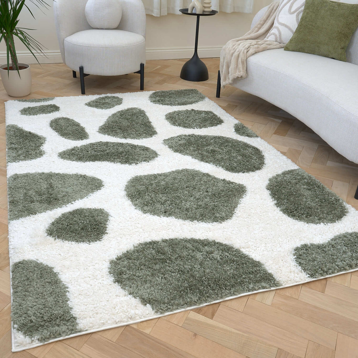 The Rugs Moodi Shaggy Green Erosan Rug