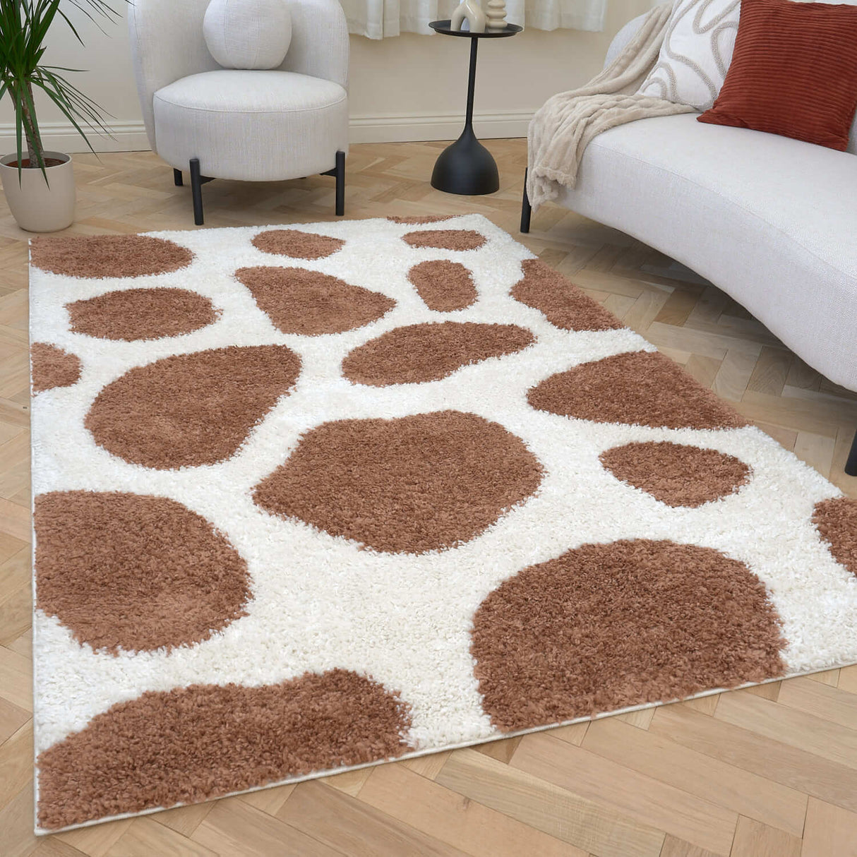 The Rugs Moodi Shaggy Terra Froth Rug