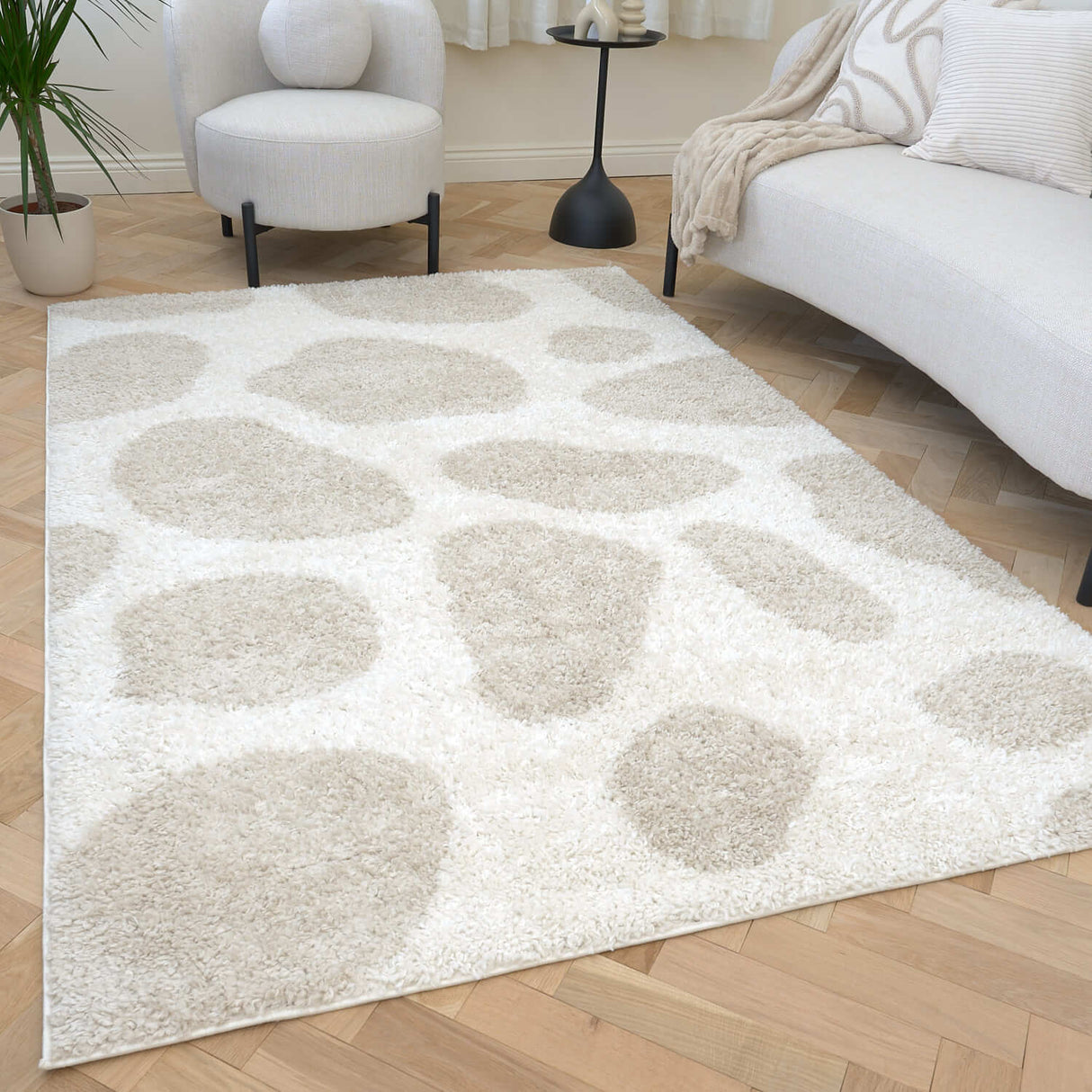 The Rugs Moodi Shaggy Cream Kora Rug