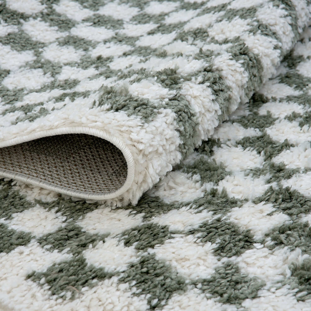 The Rugs Moodi Shaggy Green Lunel Rug
