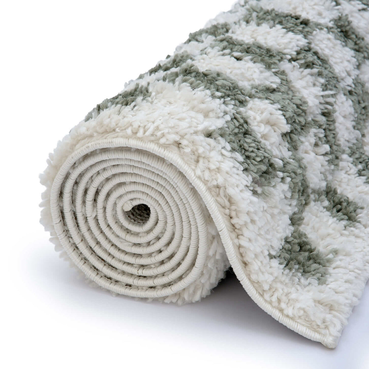 The Rugs Moodi Shaggy Green Lunel Rug