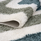 The Rugs Moodi Shaggy Green Marina Rug