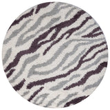 The Rugs Moodi Shaggy Grey Purple Mauvine Rug