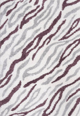 The Rugs Moodi Shaggy Grey Purple Mauvine Rug