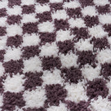 The Rugs Moodi Shaggy Purple Mosscheck Rug