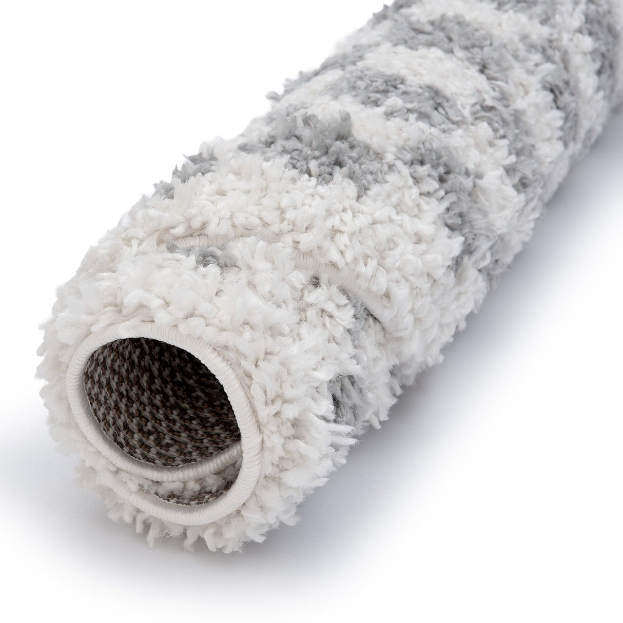 The Rugs Moodi Shaggy Grey Mulberry Rug