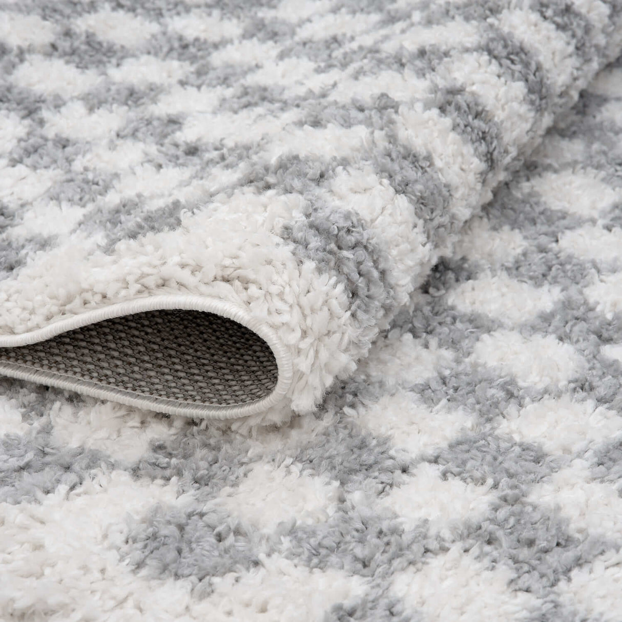 The Rugs Moodi Shaggy Grey Mulberry Rug