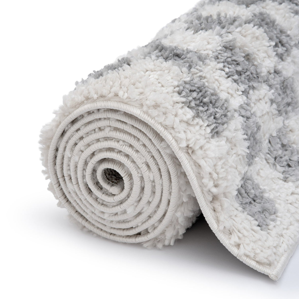 The Rugs Moodi Shaggy Grey Mulberry Rug