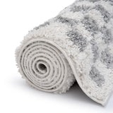 The Rugs Moodi Shaggy Grey Mulberry Rug
