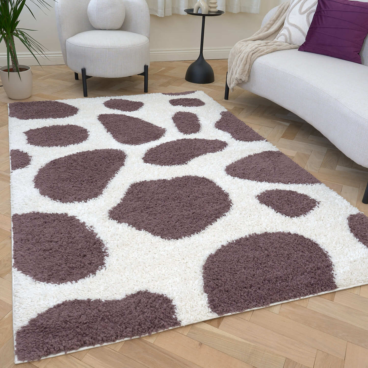 The Rugs Moodi Shaggy Purple Nimbus Rug
