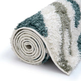The Rugs Moodi Shaggy Green Nyra Rug
