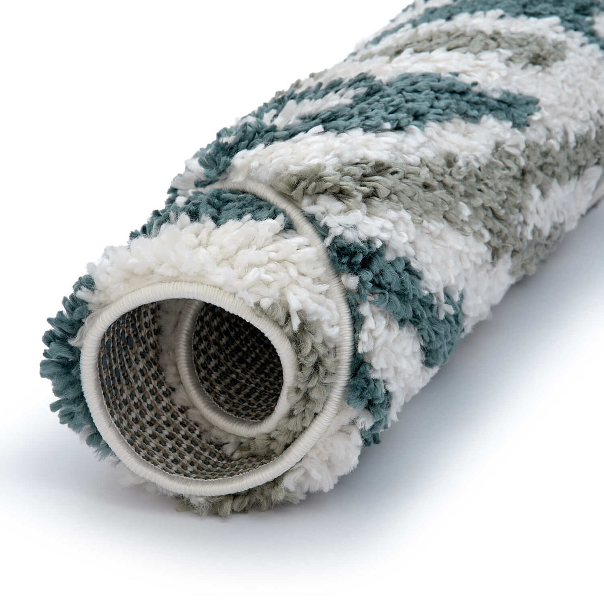 The Rugs Moodi Shaggy Green Nyra Rug