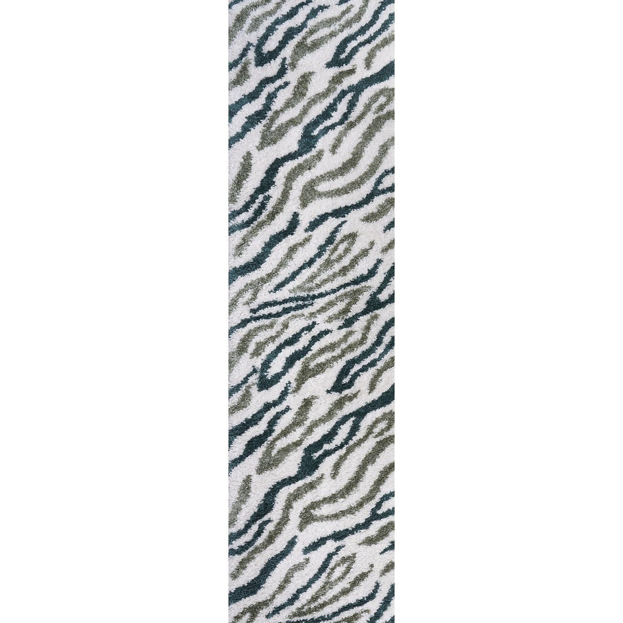 The Rugs Moodi Shaggy Green Nyra Rug