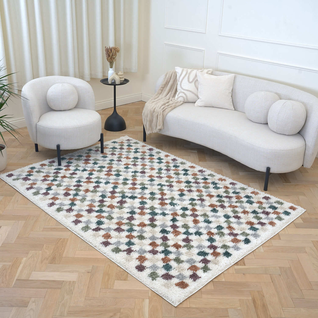 The Rugs Moodi Shaggy Multicolour Pulseway Rug