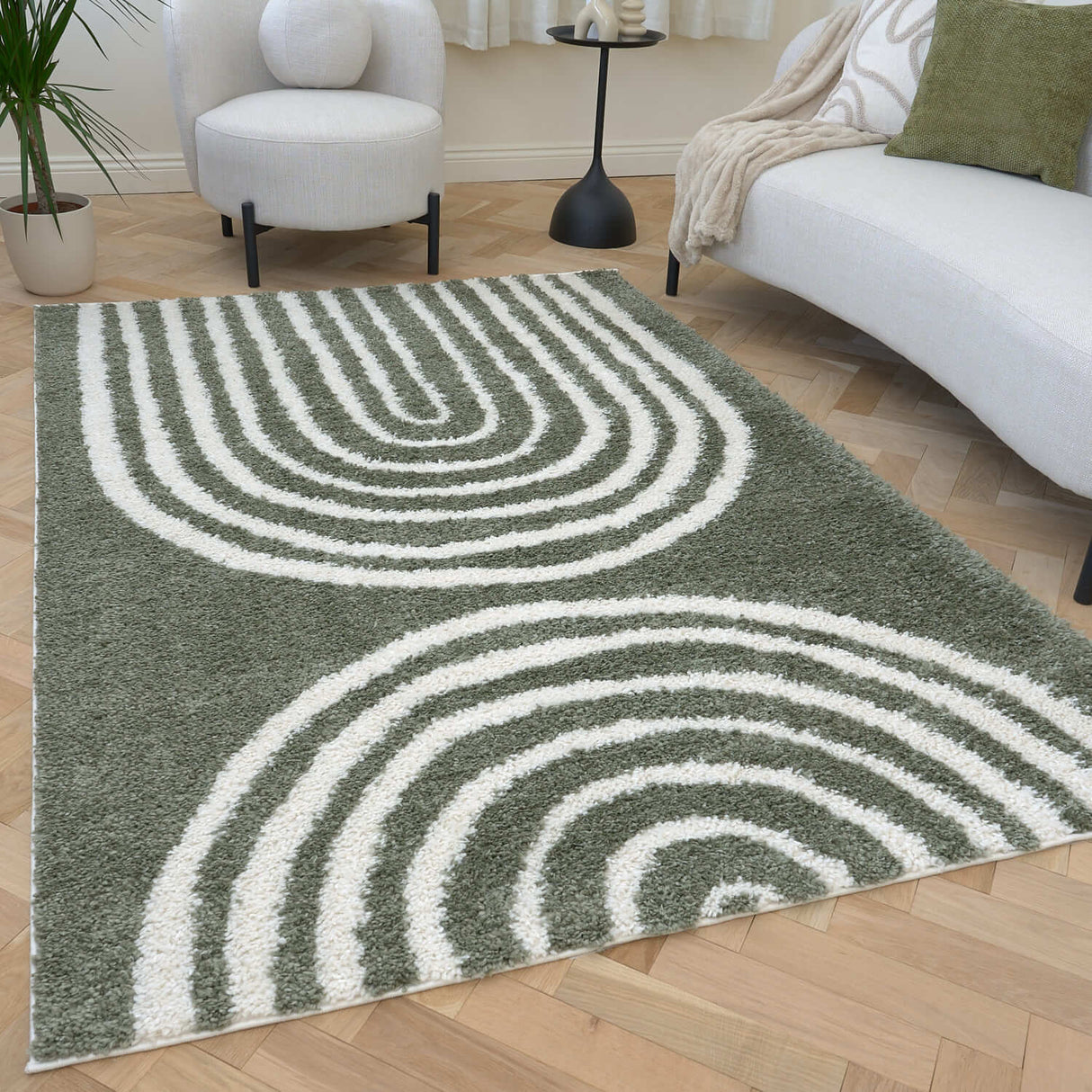 The Rugs Moodi Shaggy Green Reverie Rug