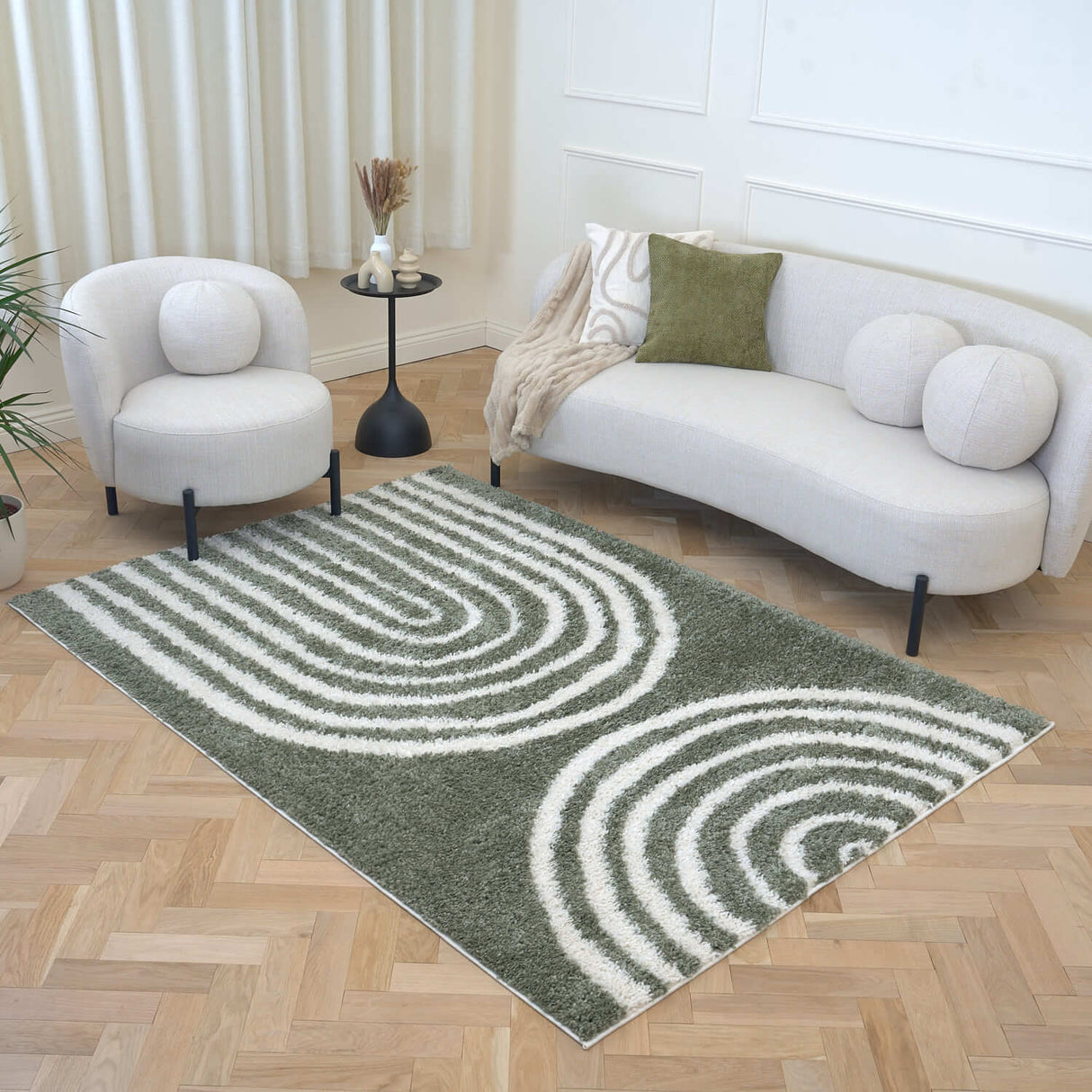 The Rugs Moodi Shaggy Green Reverie Rug