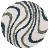 The Rugs Moodi Shaggy Green Rippletide Rug