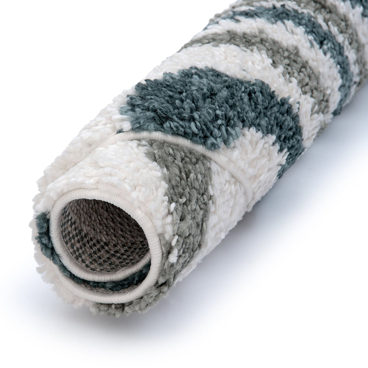 The Rugs Moodi Shaggy Green Rippletide Rug