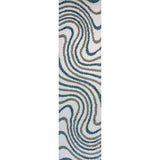 The Rugs Moodi Shaggy Green Rippletide Rug
