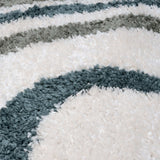 The Rugs Moodi Shaggy Green Rippletide Rug