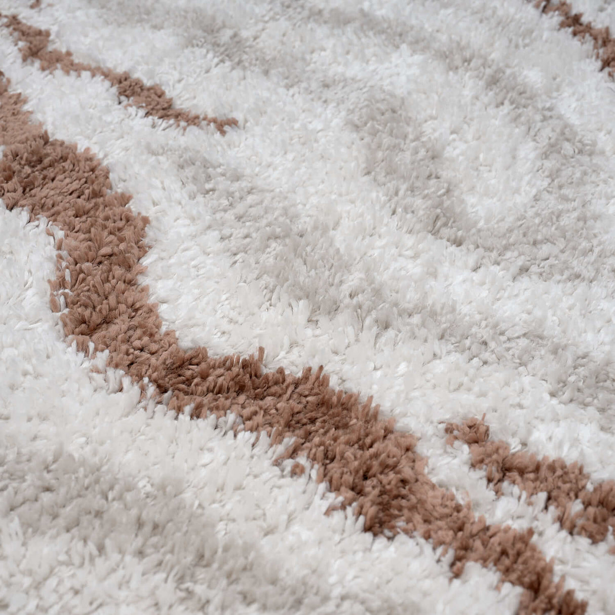 The Rugs Moodi Shaggy Cream Terra Savara Rug