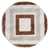 The Rugs Moodi Shaggy Cream Terra Slatefern Rug