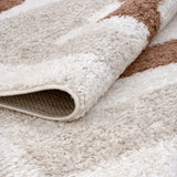 The Rugs Moodi Shaggy Cream Terra Slatefern Rug