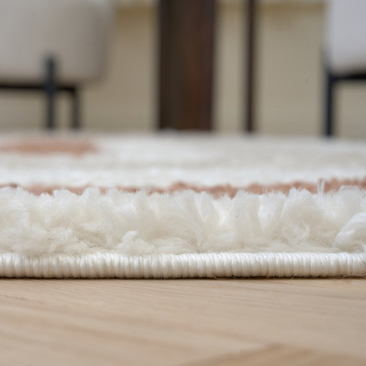 The Rugs Moodi Shaggy Cream Terra Slatefern Rug