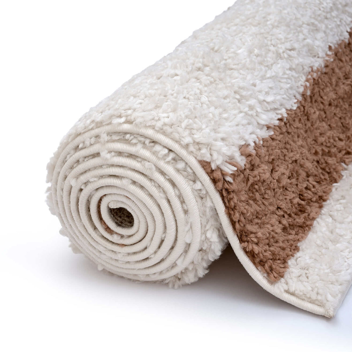 The Rugs Moodi Shaggy Cream Terra Slatefern Rug