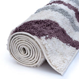 The Rugs Moodi Shaggy Grey Purple Smokeberry Rug
