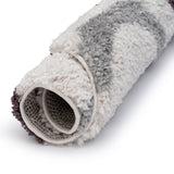 The Rugs Moodi Shaggy Grey Purple Smokeberry Rug