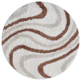 The Rugs Moodi Shaggy Cream Terra Sunhaze Rug