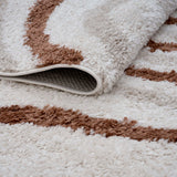 The Rugs Moodi Shaggy Cream Terra Sunhaze Rug