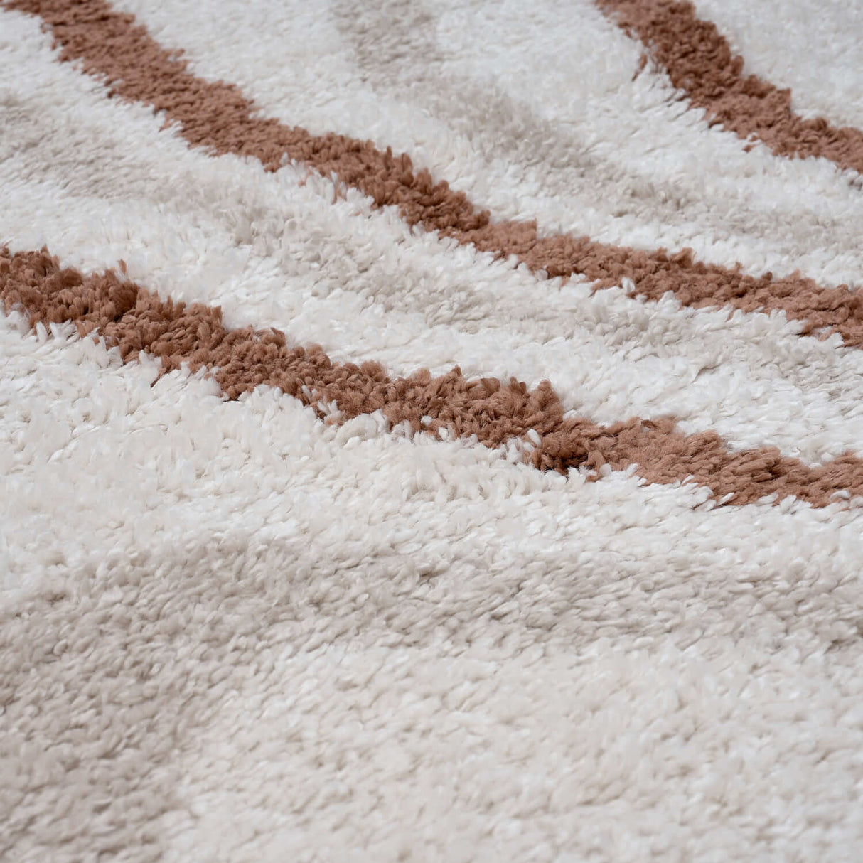 The Rugs Moodi Shaggy Cream Terra Sunhaze Rug