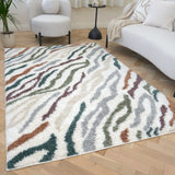 The Rugs Moodi Shaggy Multicolour Tidecrest Rug